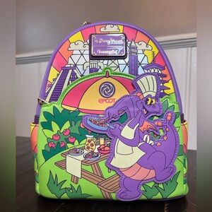 Disney Parks Epcot Food & and Wine Festival Figment Backpack Loungefly 2024 NWT